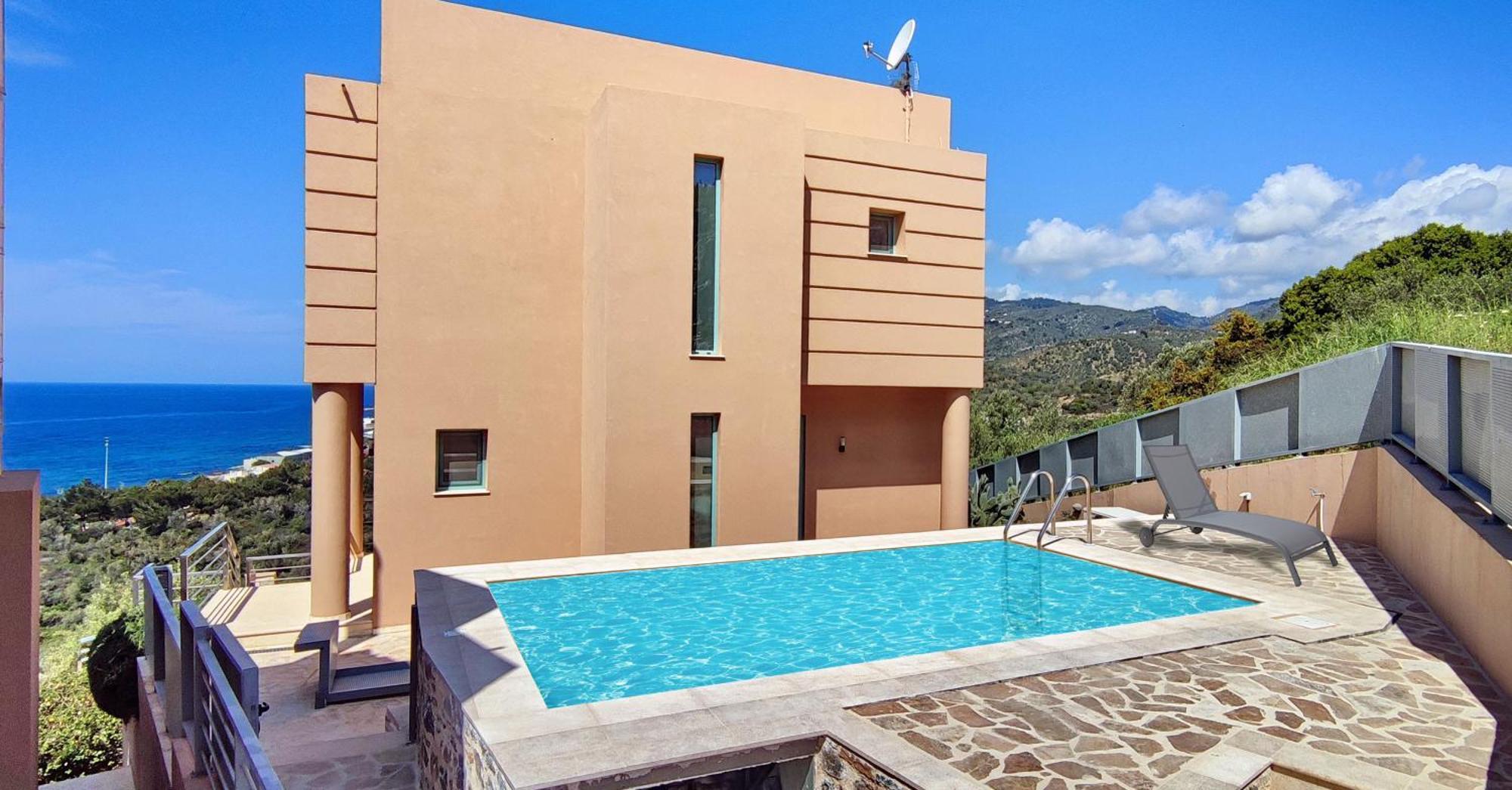 Ouzo Panoramic Houses 1, With Private Pool Plomári Kültér fotó