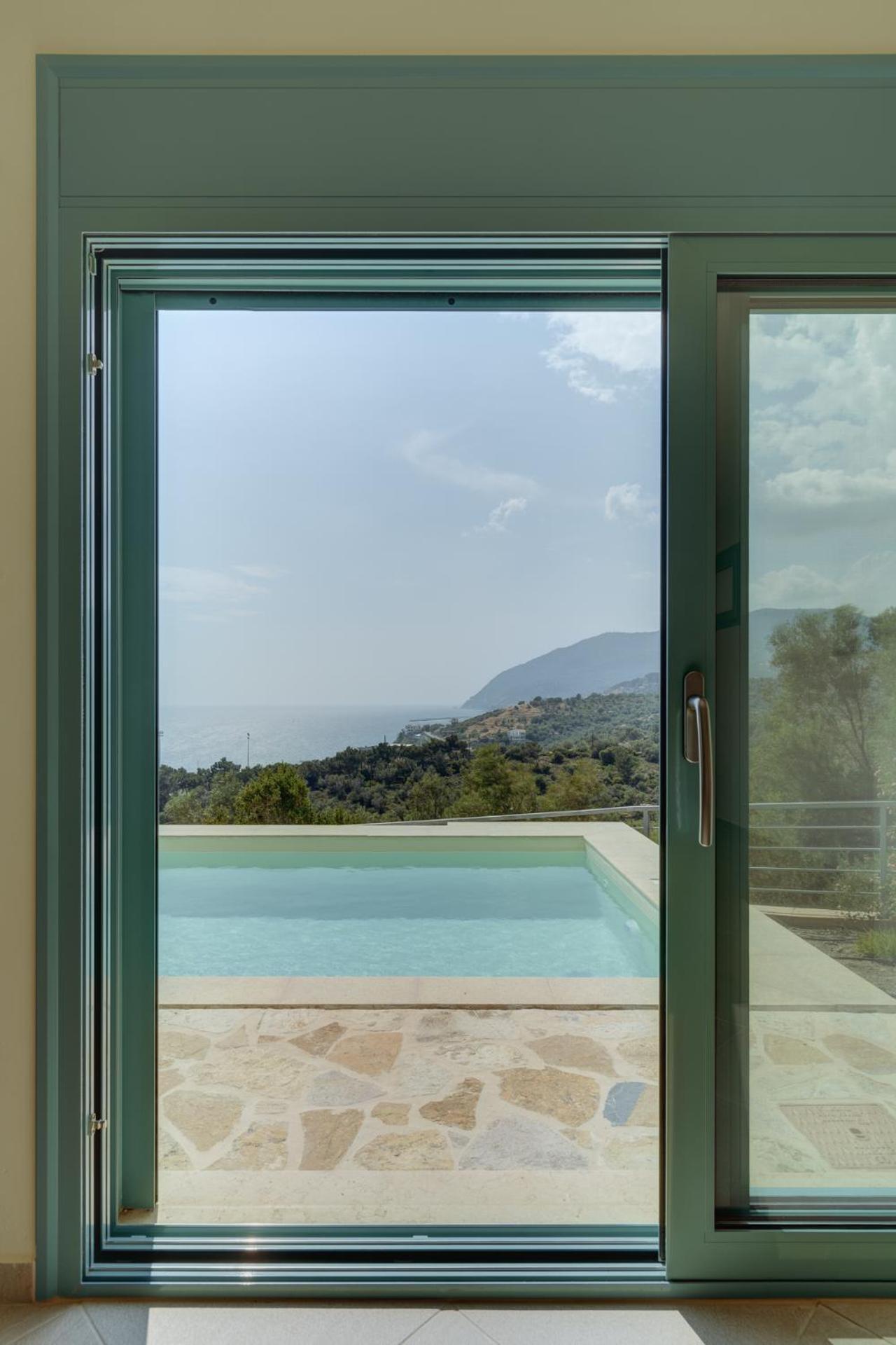 Ouzo Panoramic Houses 1, With Private Pool Plomári Kültér fotó
