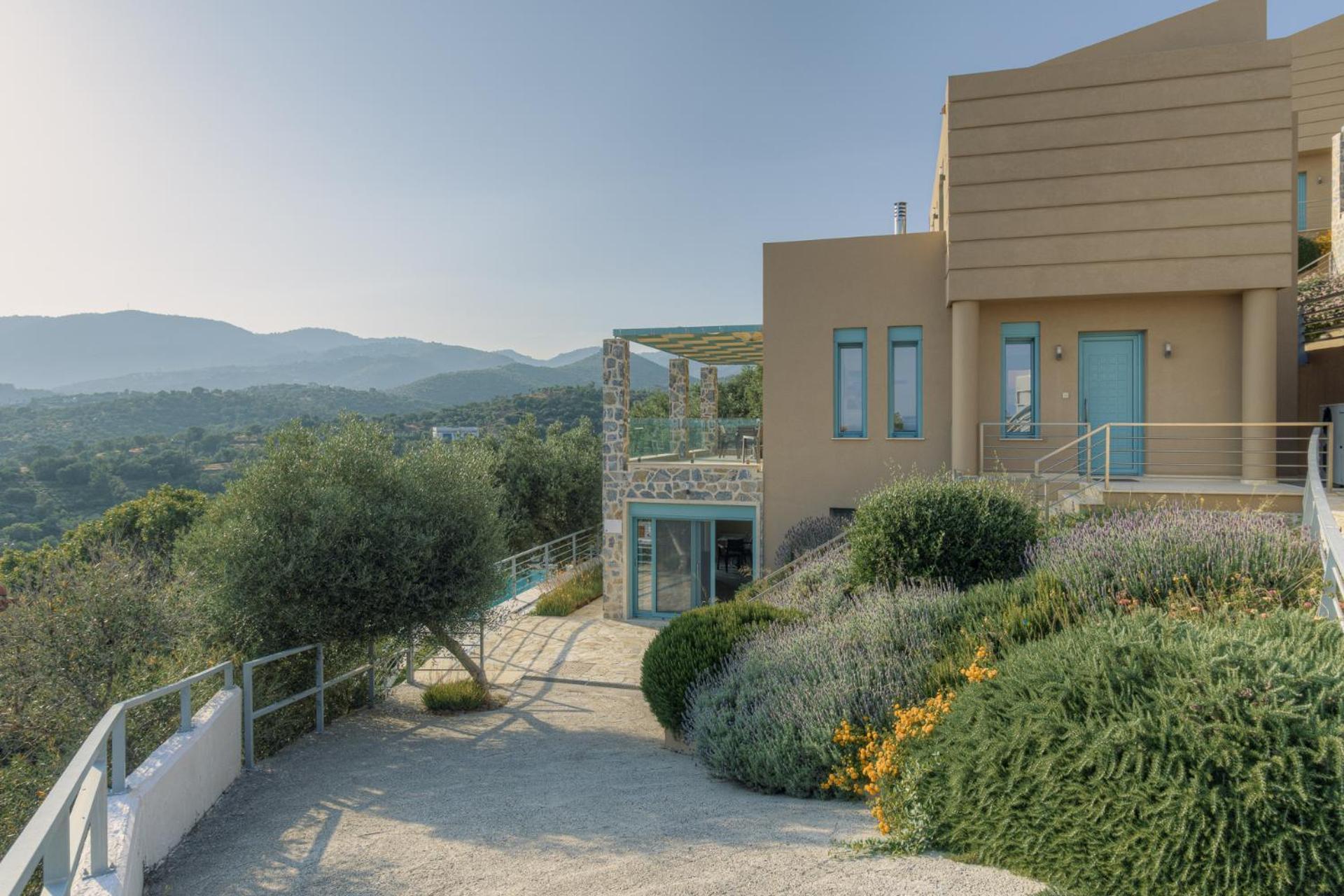 Ouzo Panoramic Houses 1, With Private Pool Plomári Kültér fotó